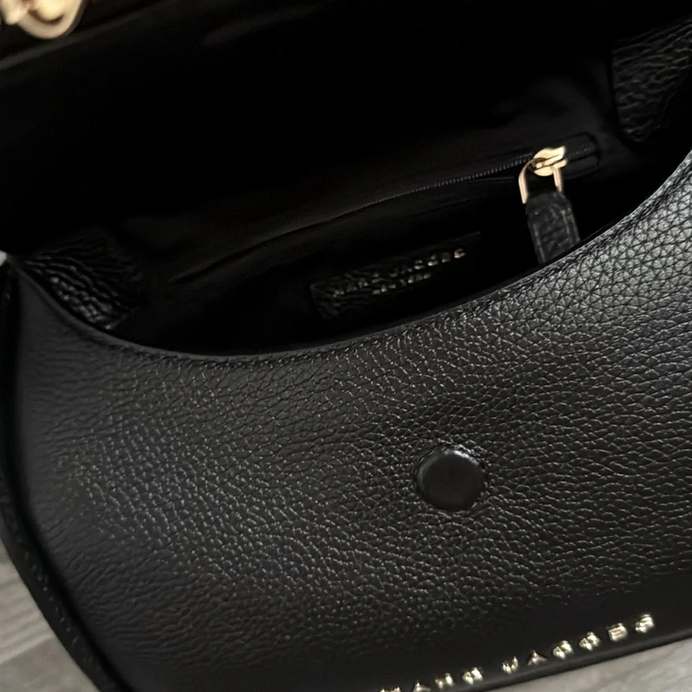 Marc Jacobs*Genuine Leather Crossbody - Black w/Goldtone Hardware 9”x9”x4” NWT! - Picture 15 of 16